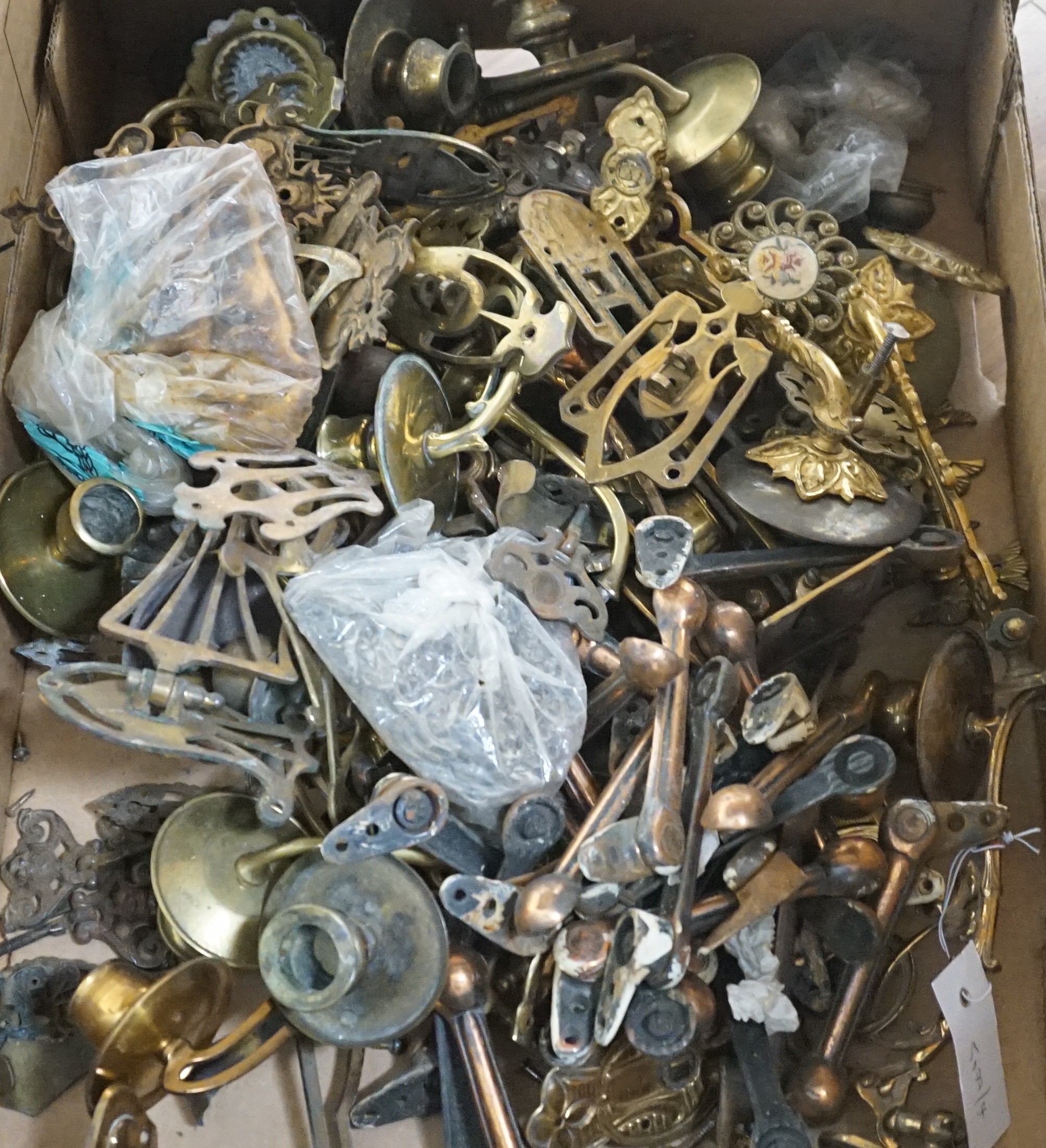 A quantity of Victorian and later candle sconces